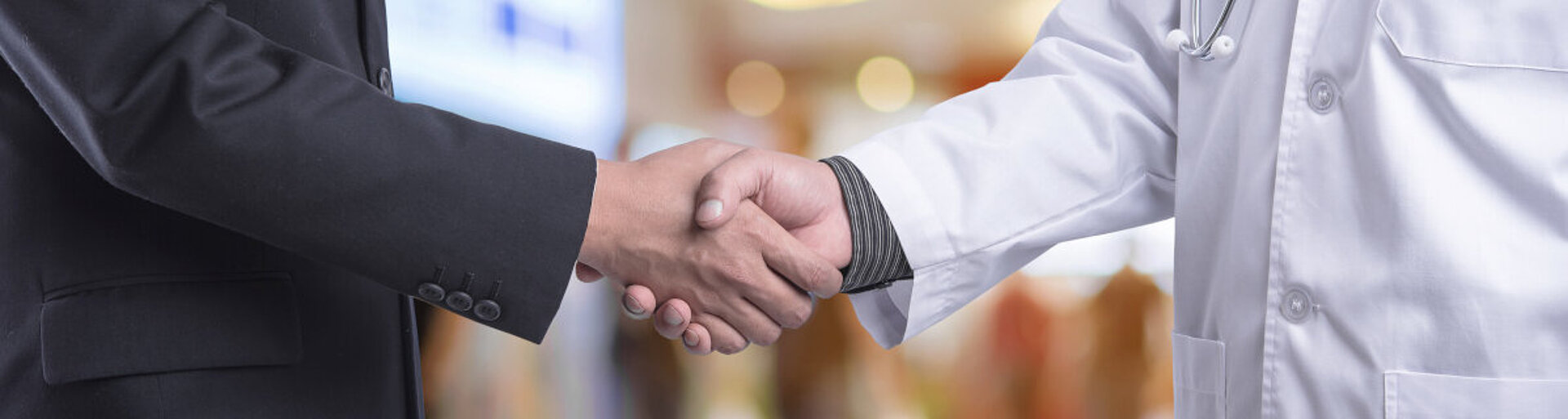 Service company: Picture showing handshake